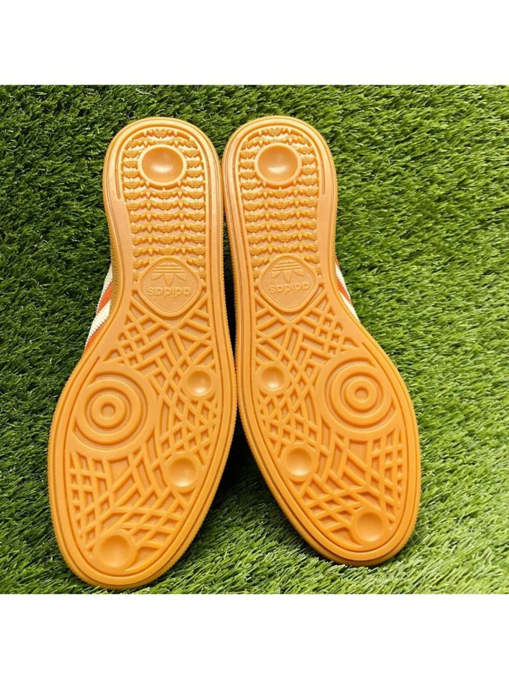 Adidas Handball Spezial Mens Size 11.5 Orange Athletic Running Shoes Sneakers
